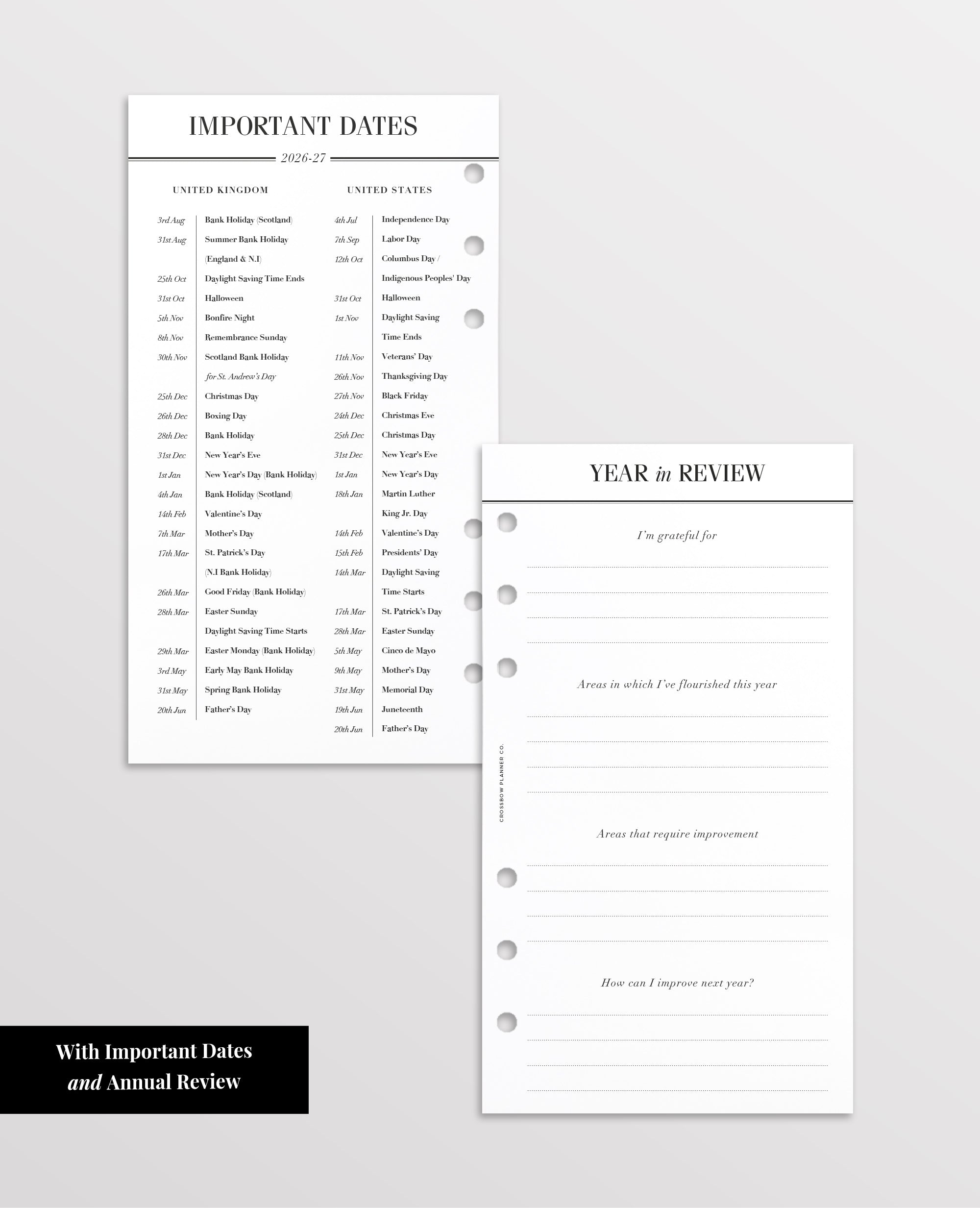 Louis Vuitton weekly refill 2026-2027