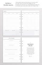 a5 yearly planner inserts