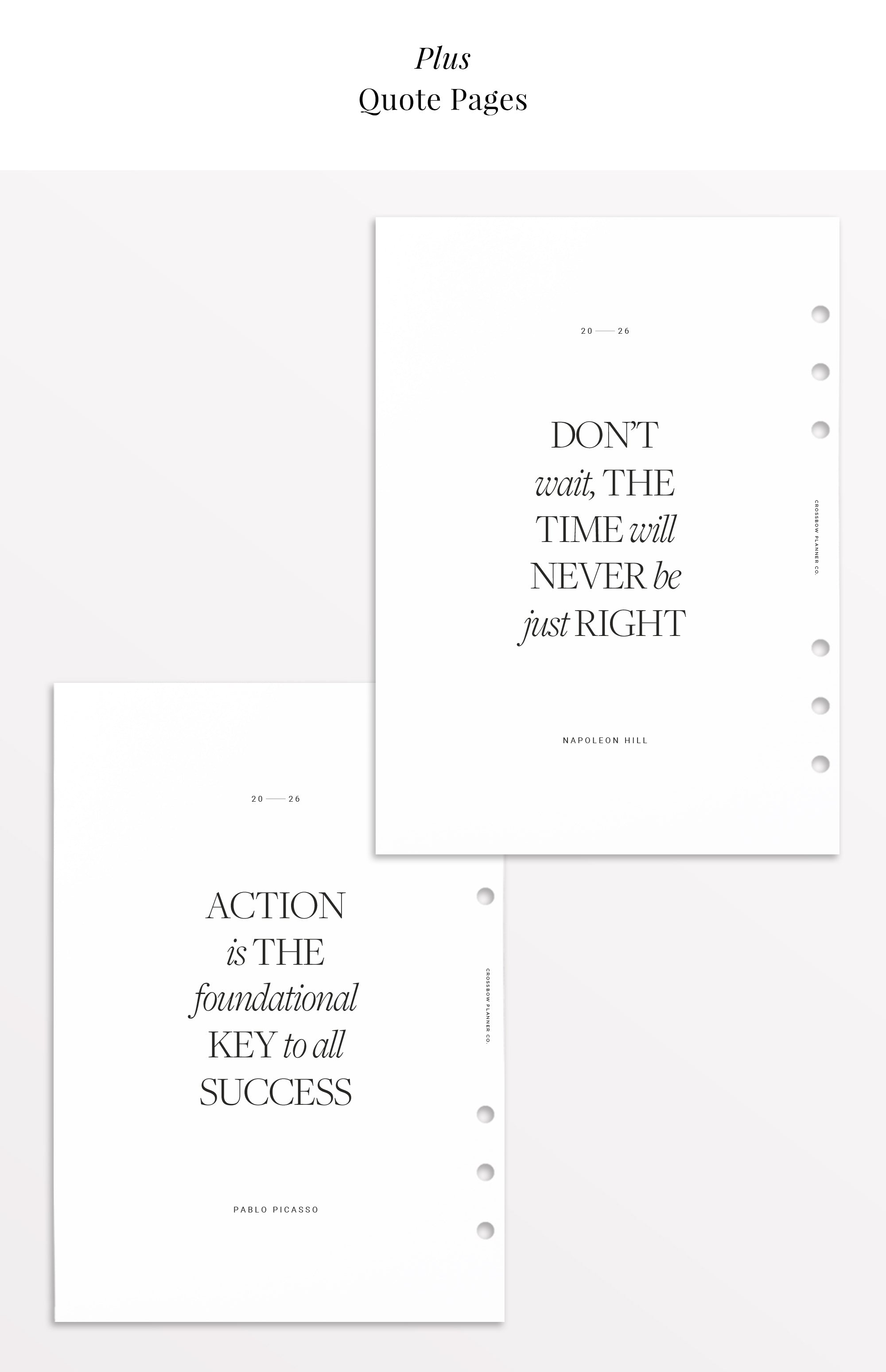 filofax day per page refill 2026