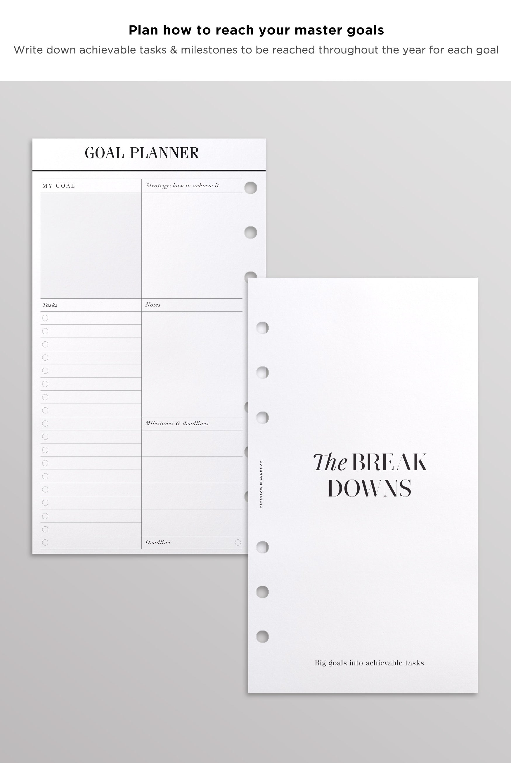 filofax goal planner