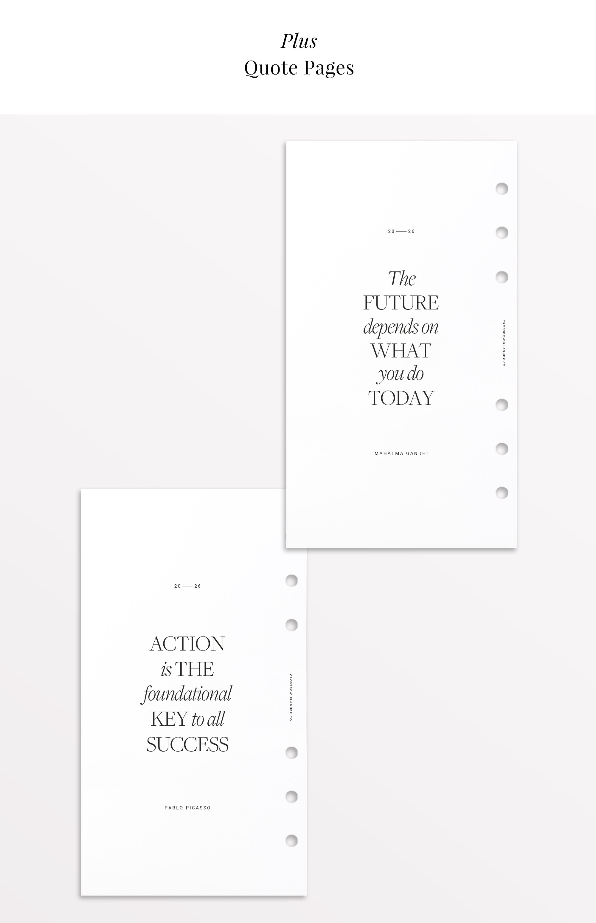 2026 planner refills minimal