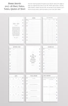 mid year Personal size Planner Inserts
