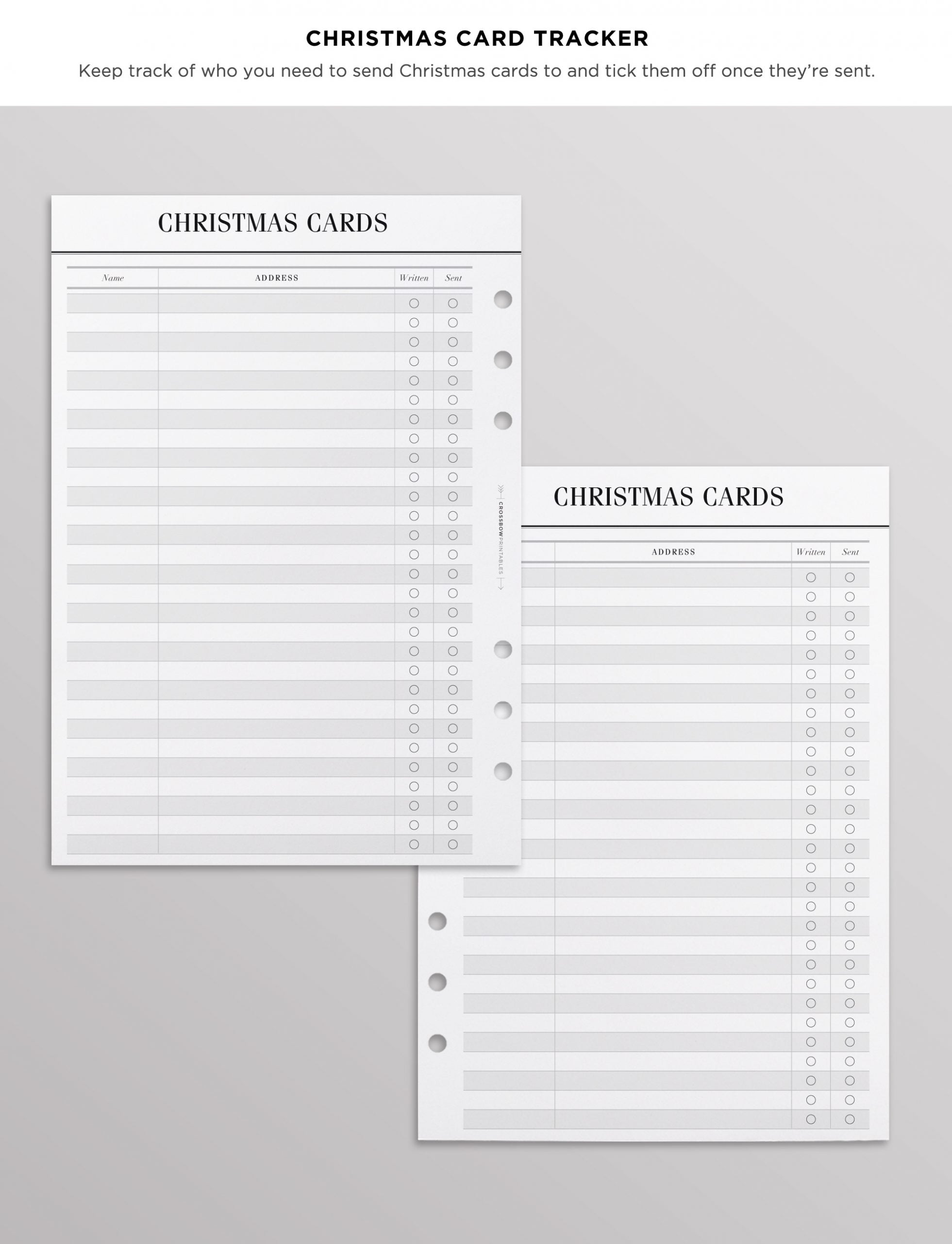 holiday planner inserts a5