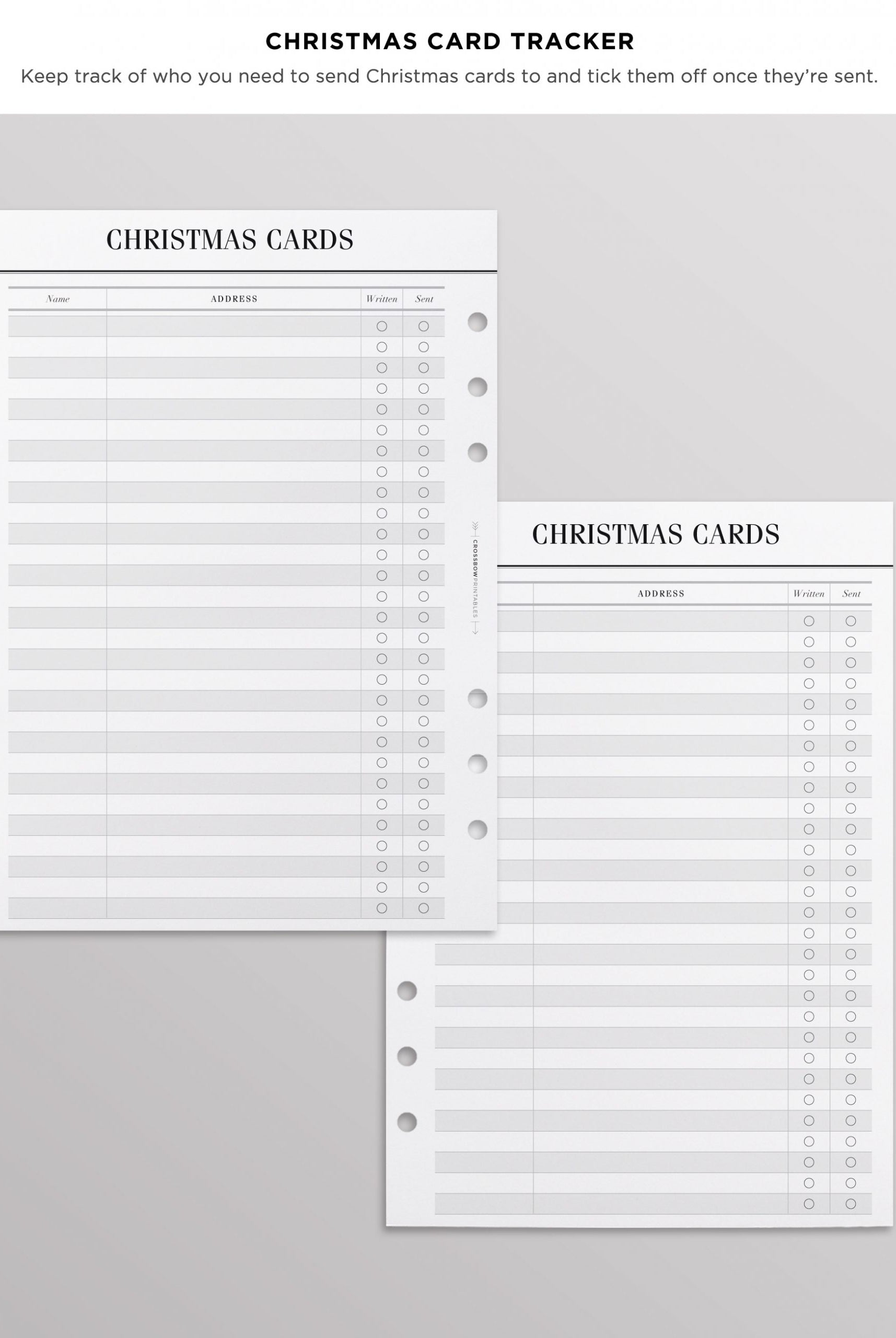 holiday planner inserts a5
