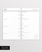 2025 weekly planner inserts personal