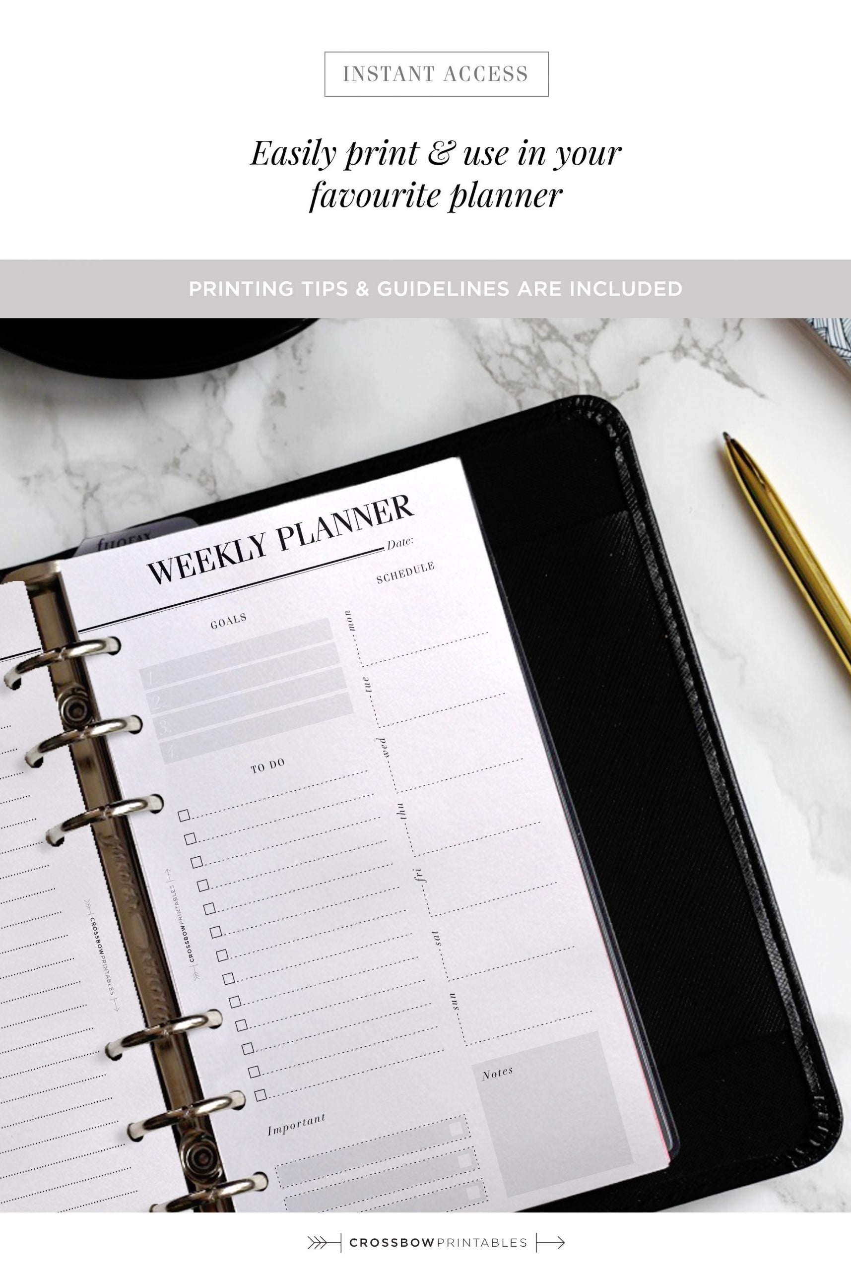 printable personal planners