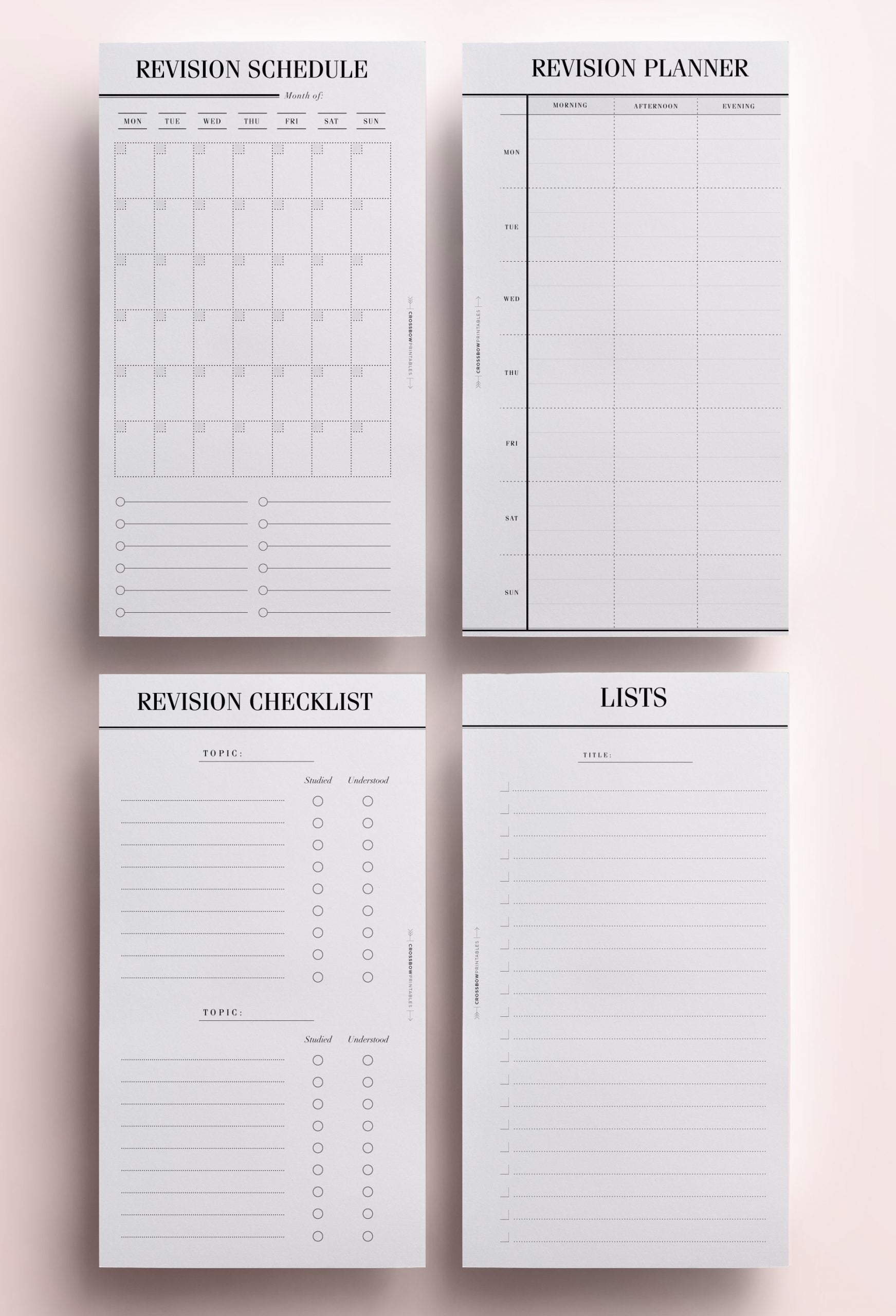student planner printable personal size