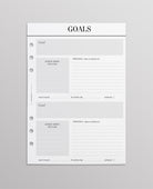 goal a5 planner pages