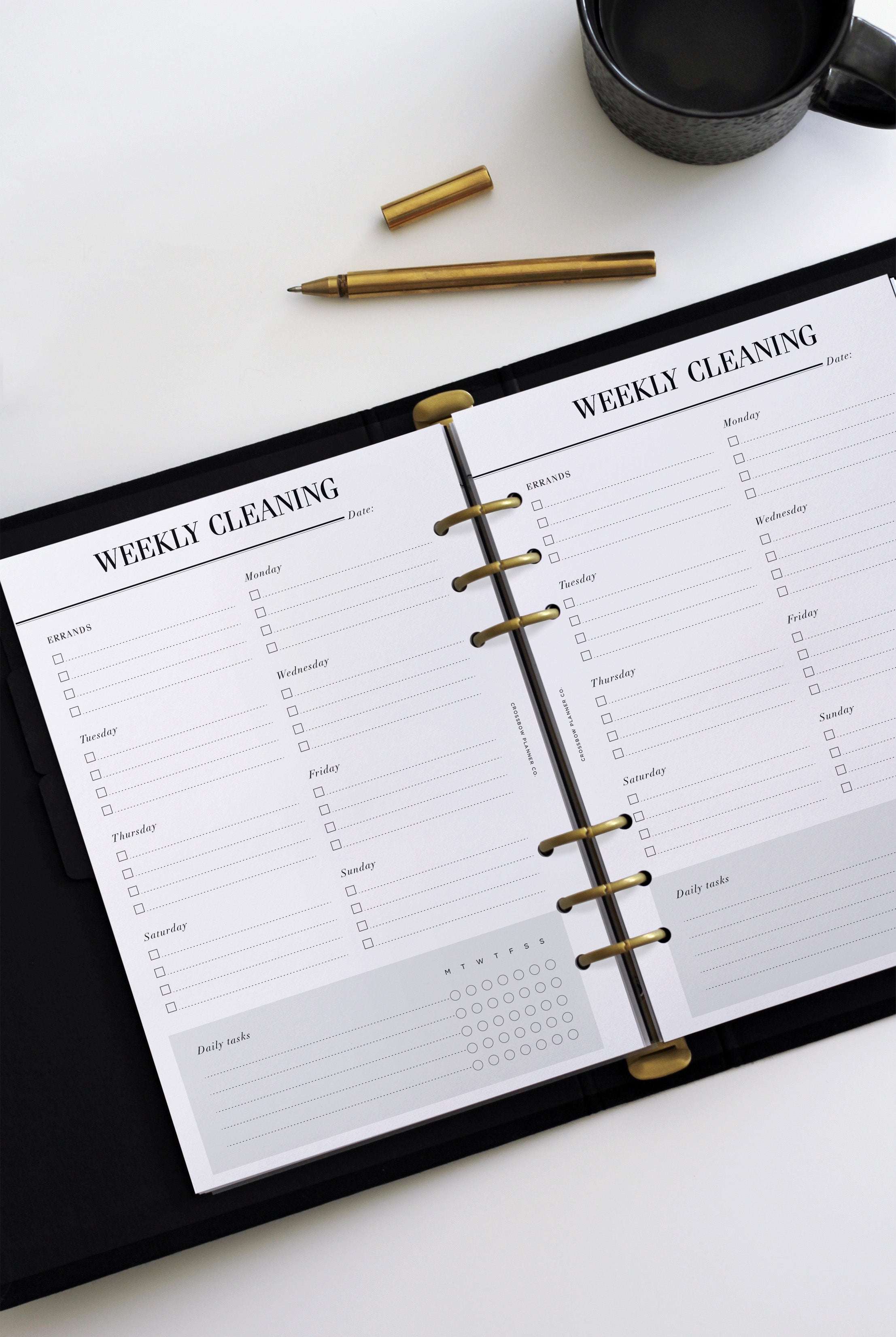 weekly cleaning checklist