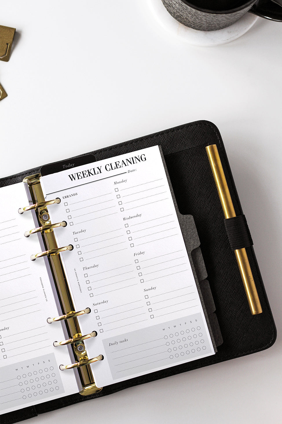 weekly cleaning planner inserts