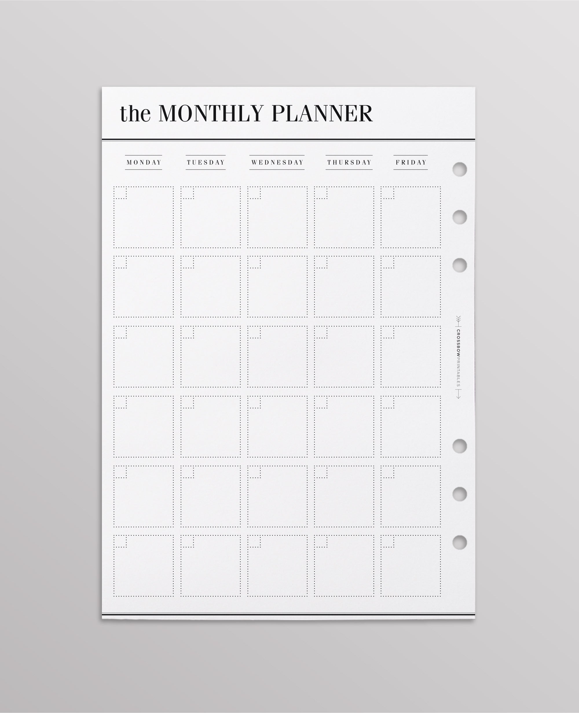 month on two page inserts