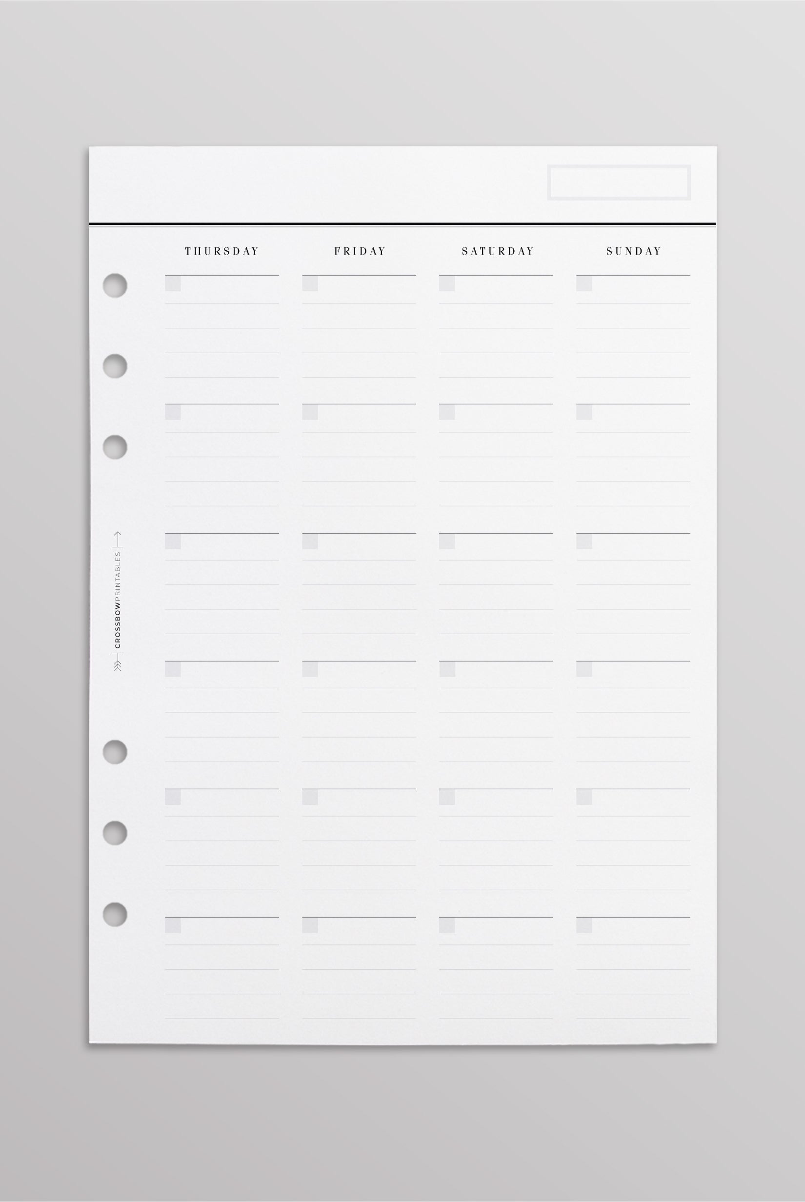 minimal monthly planner inserts