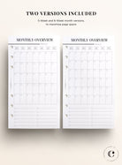 personal planner printable monthly