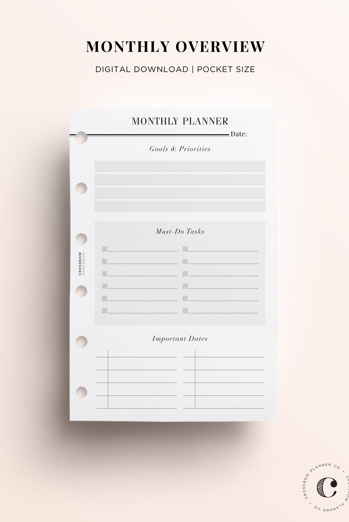 printable pocket size pages