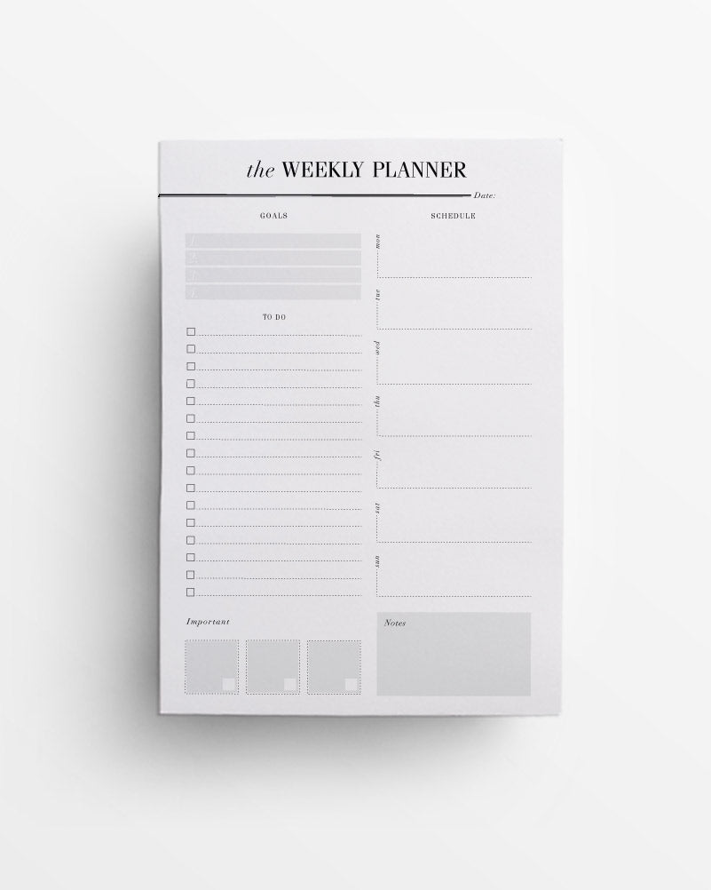 Weekly planner Notepad