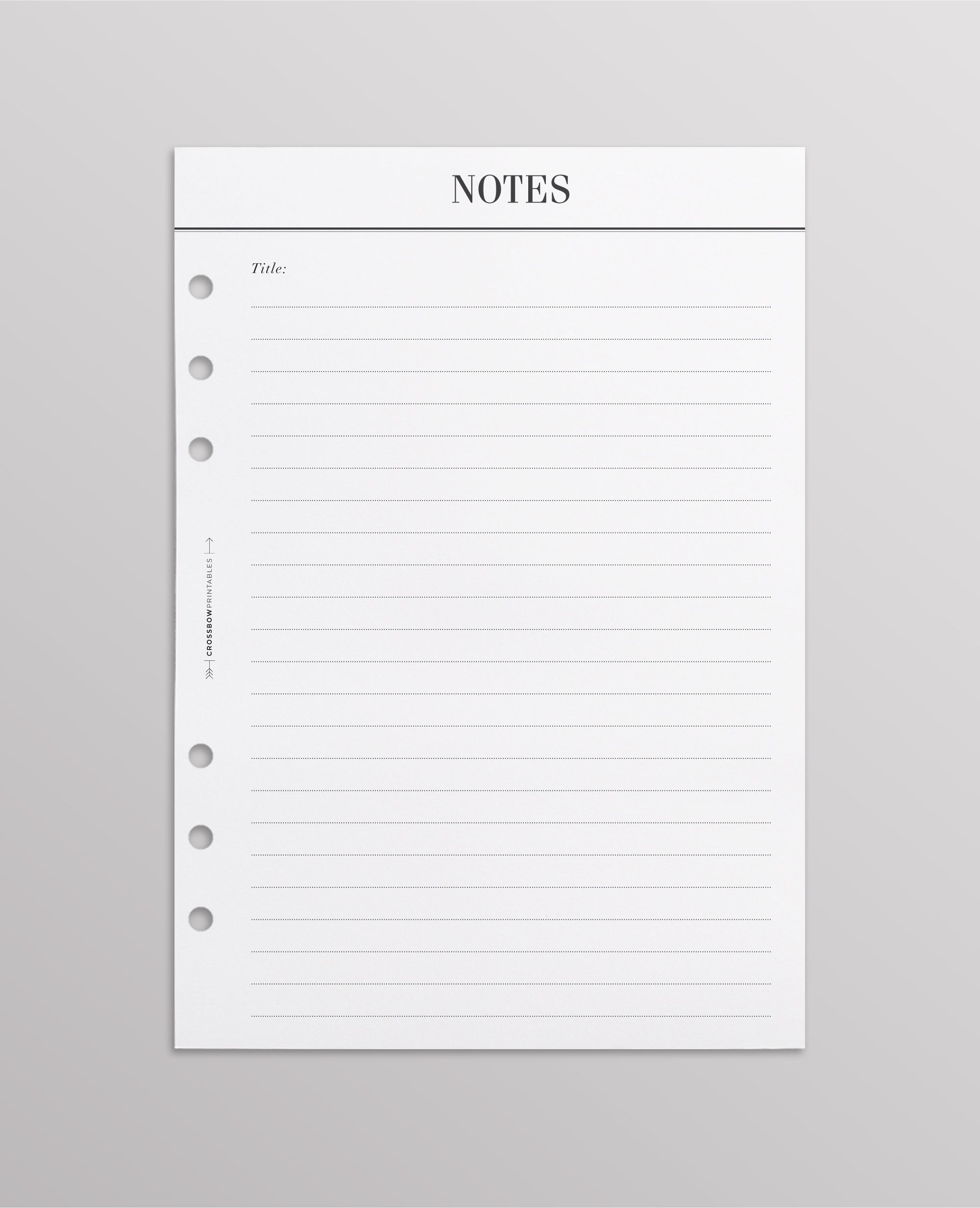notes refills for filofax