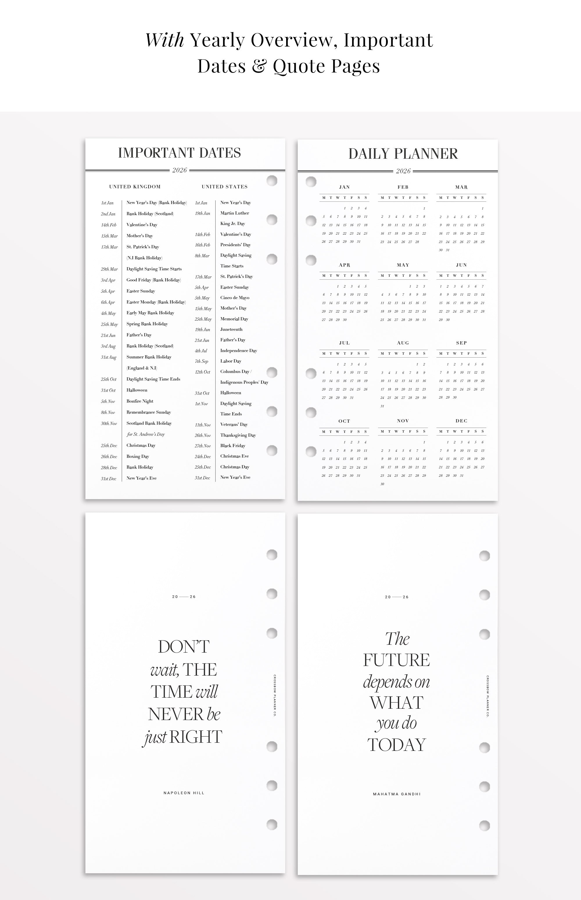 filofax personal refills 2026