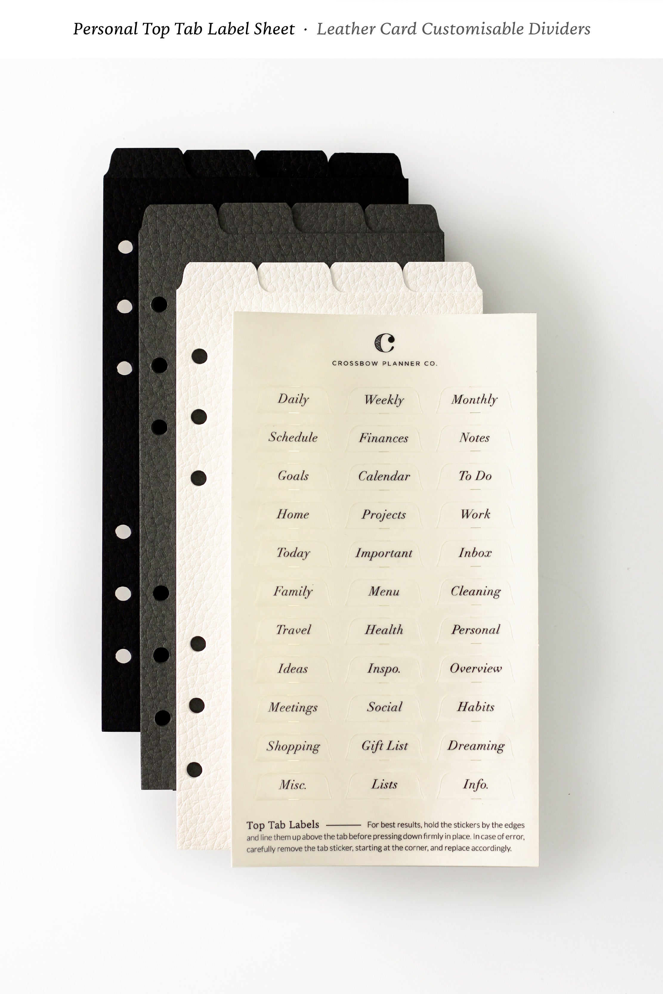 personal top tab dividers