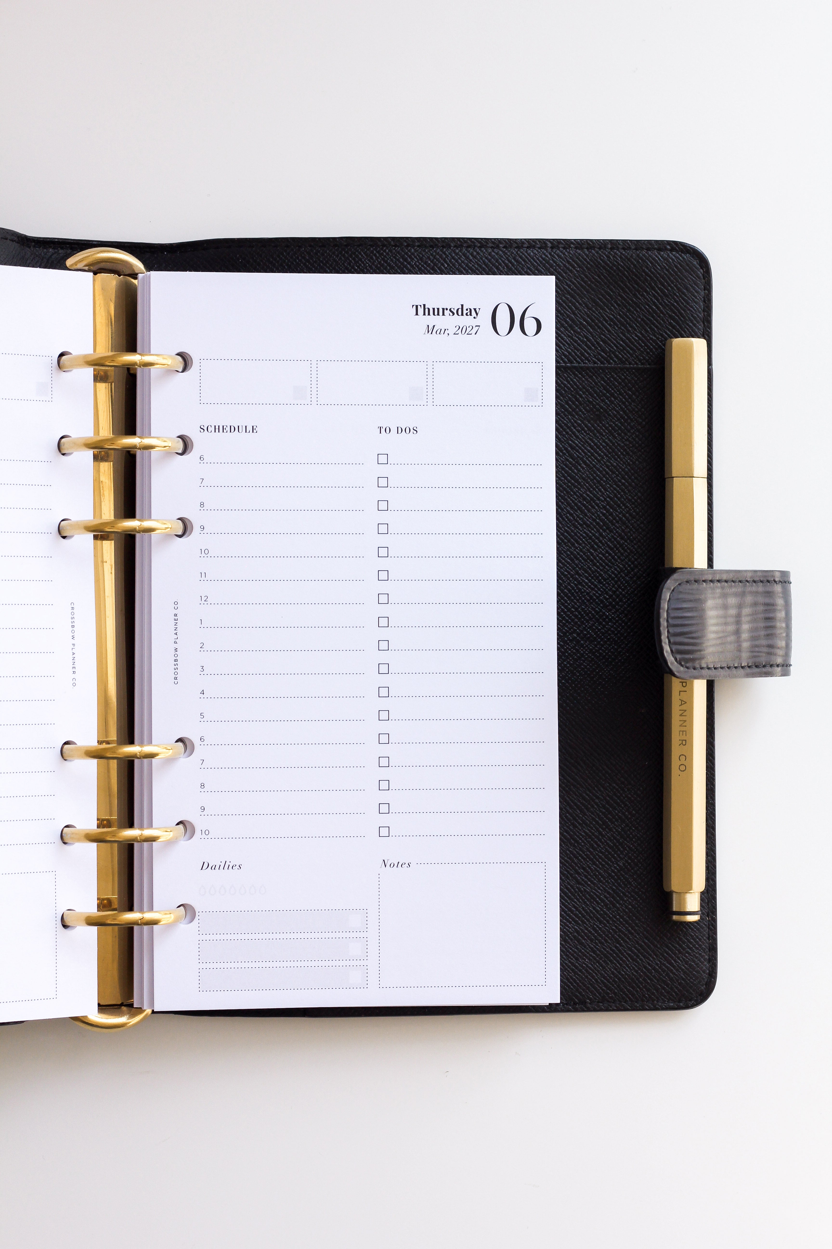 personal size daily planner refill