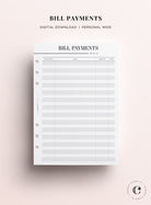 bill payments personal wide