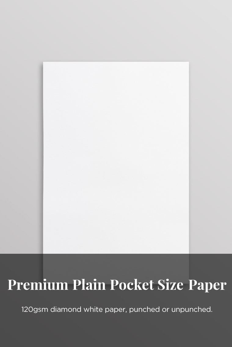 blank pocket size refills