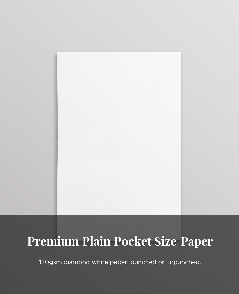 blank pocket size refills
