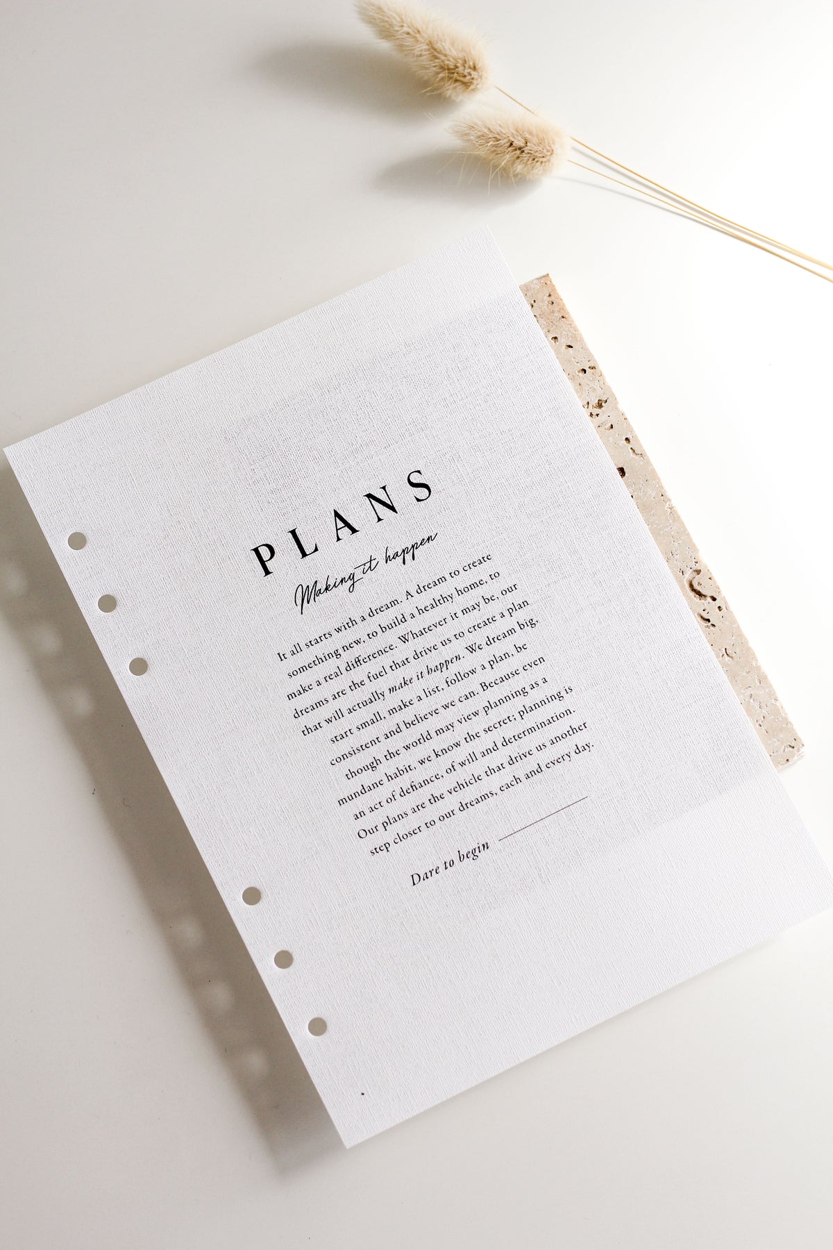Linen Plan 'Plans' Sheer Linen Planner Dashboard – Crossbow Planner Co.