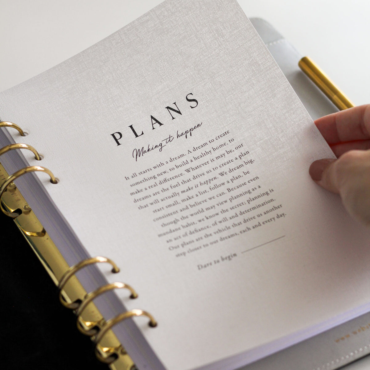 Linen Plan 'Plans' Sheer Linen Planner Dashboard – Crossbow Planner Co.