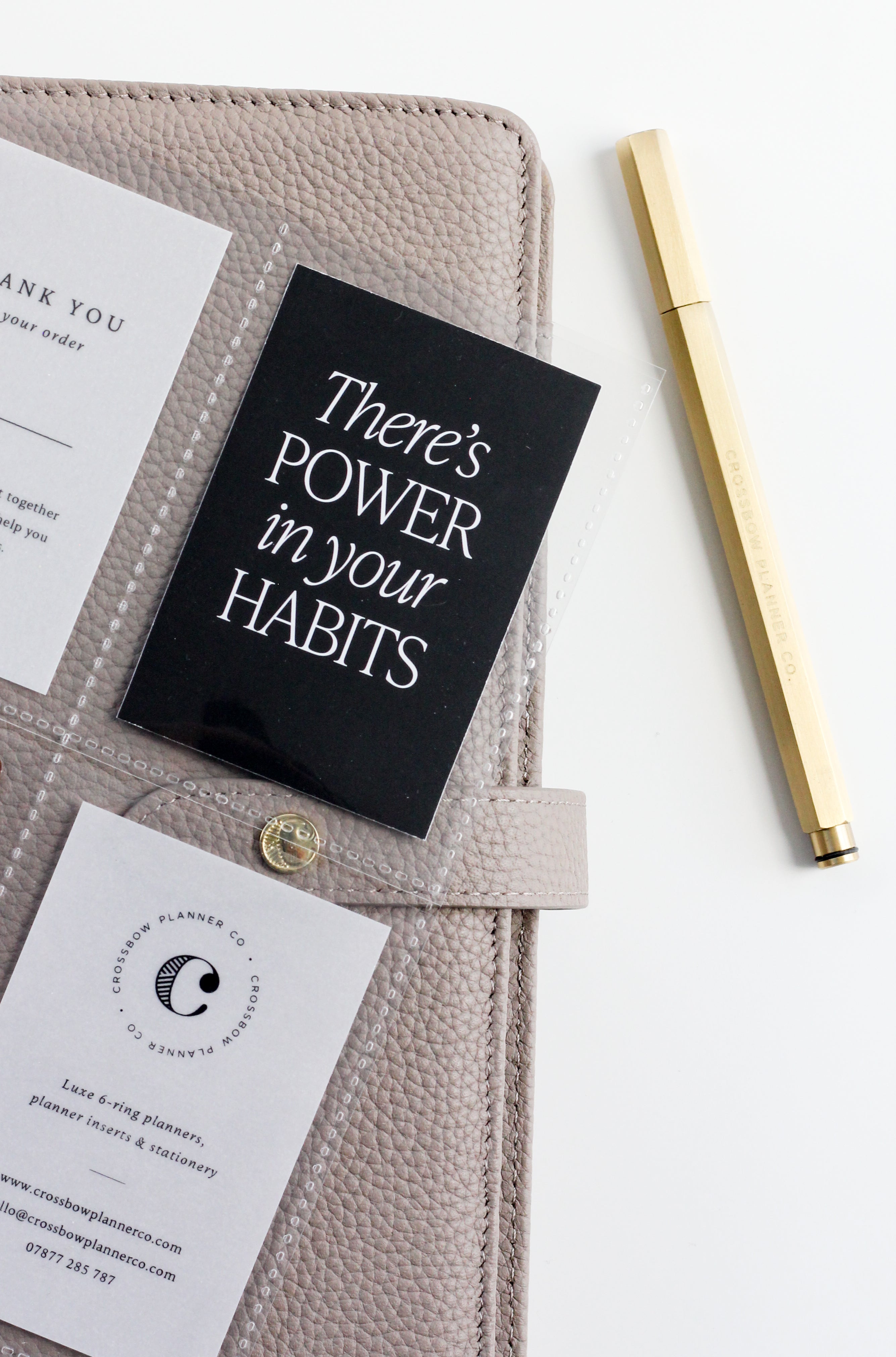 6-ring plastic planner pocket