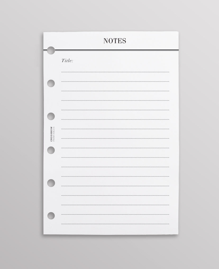 notes refill pocket size