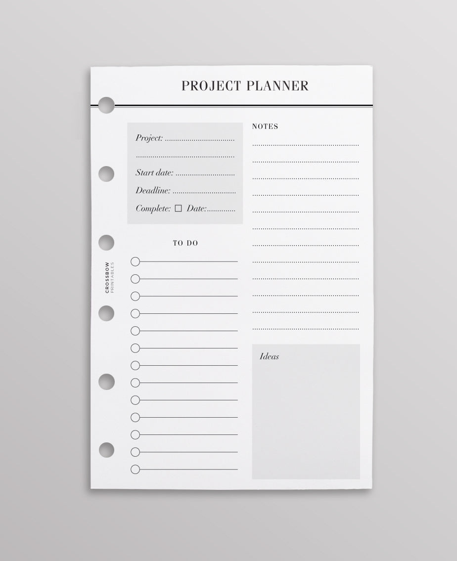 project planner pocket size