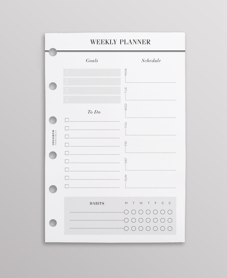 pocket size weekly planner