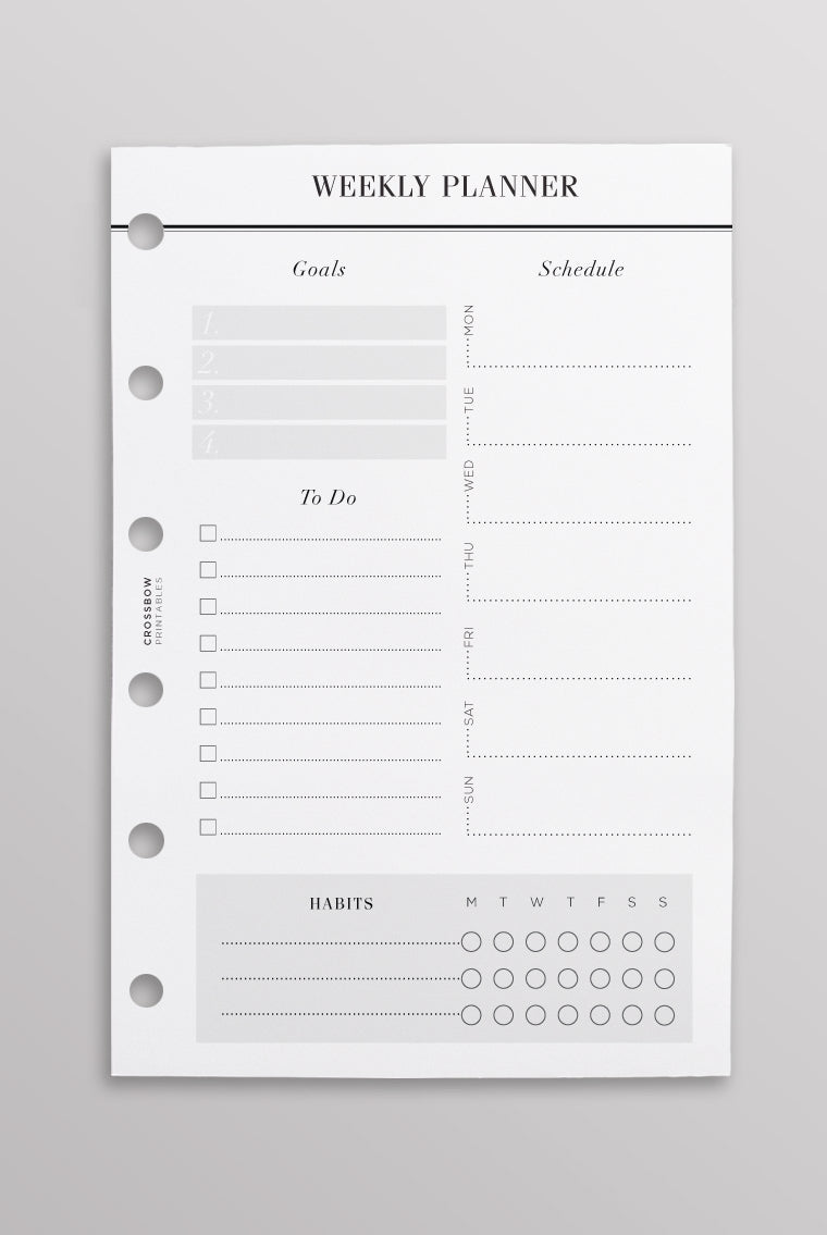 pocket size weekly planner
