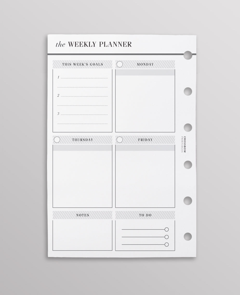 pocket week on two pages