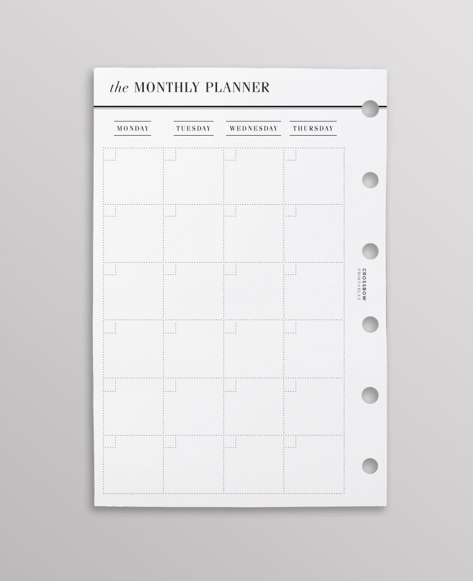 Pocket Size Monthly Planner