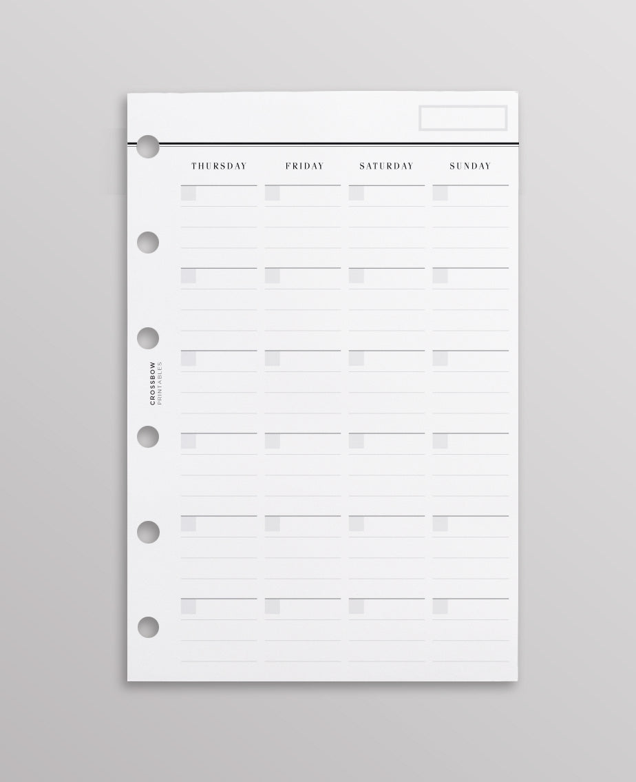 lv pm agenda month on two pages