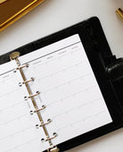 pocket filofax month on two pages