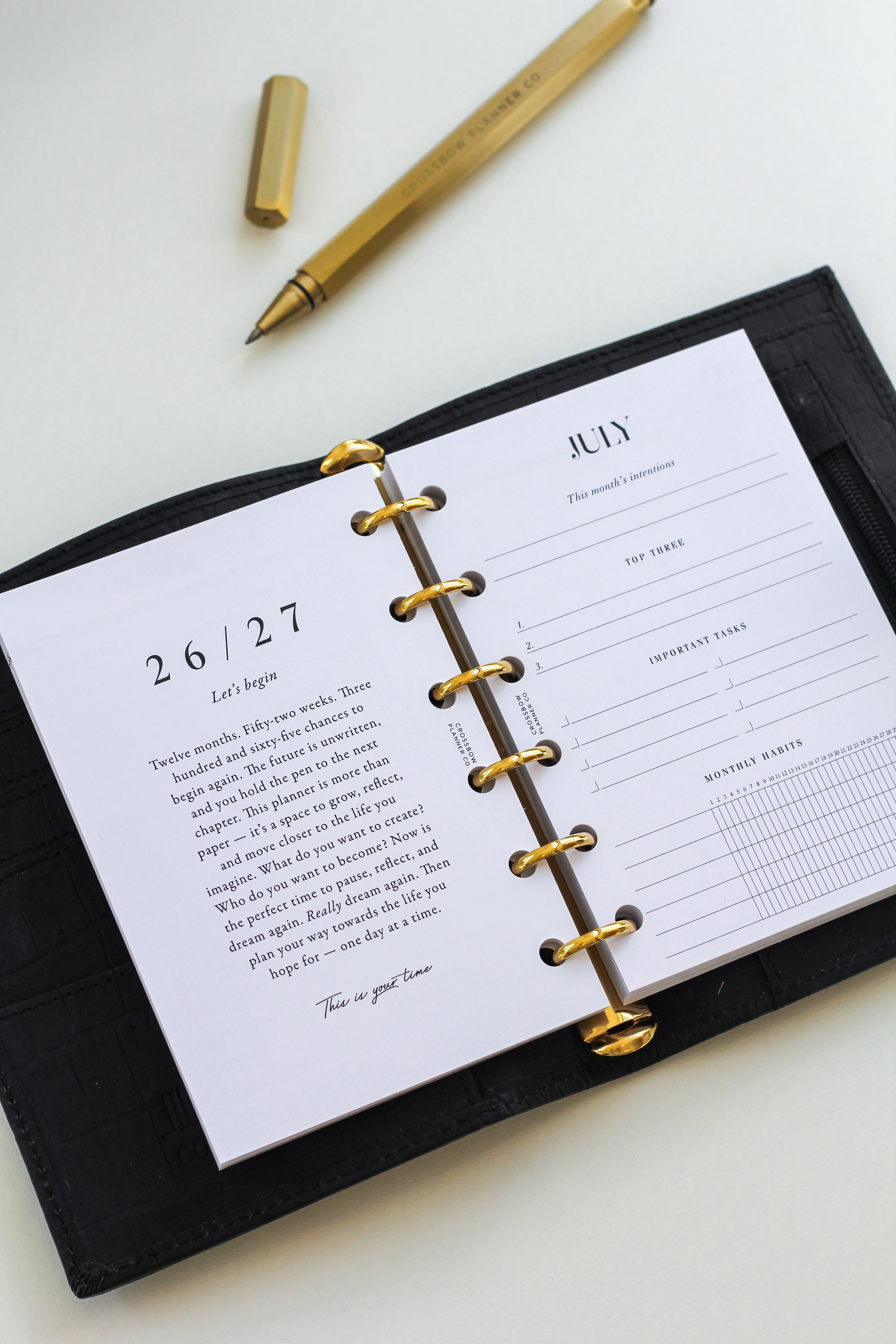 mid-year pocket planner refill
