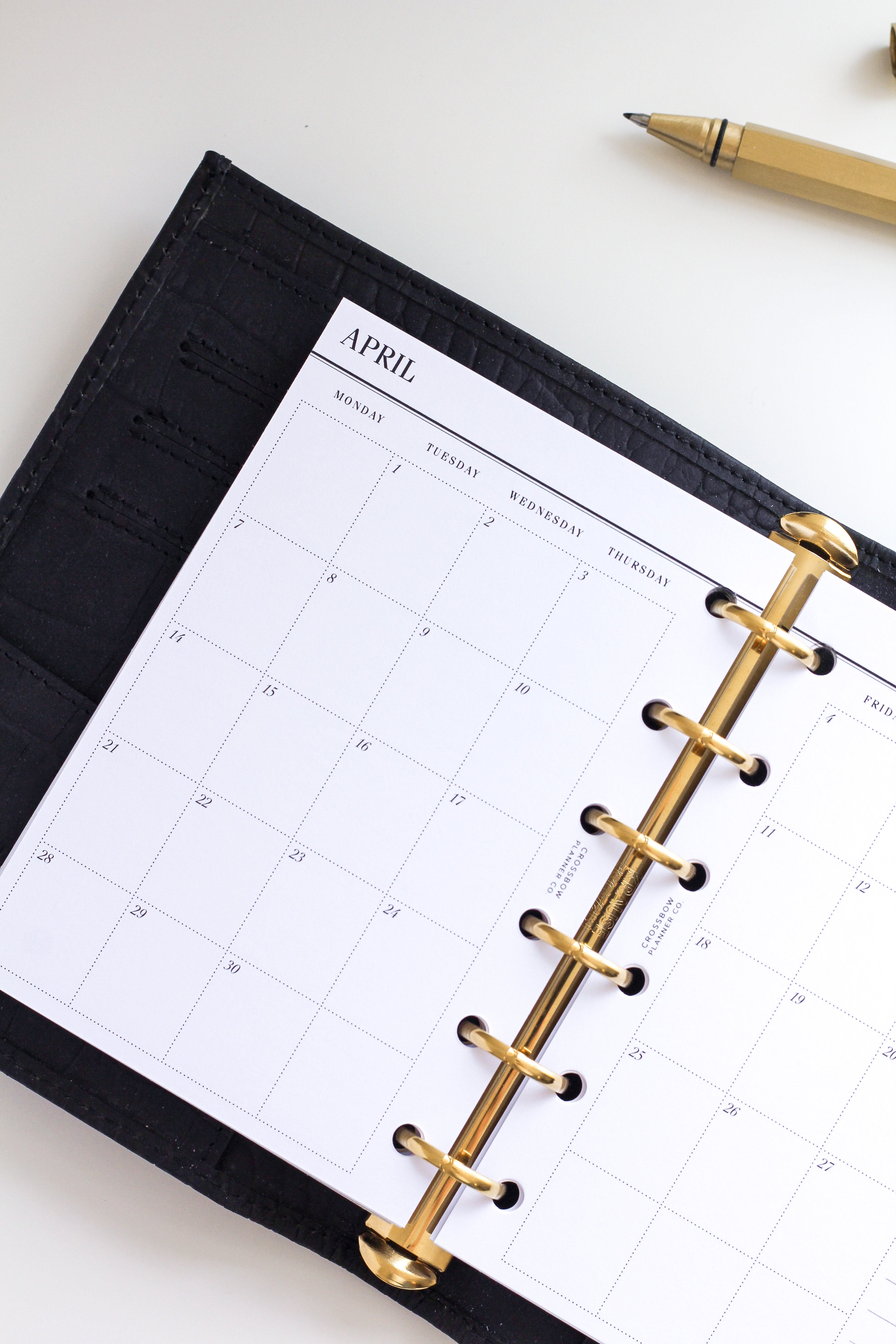 Louis vuitton pm agenda monthly refill 2026