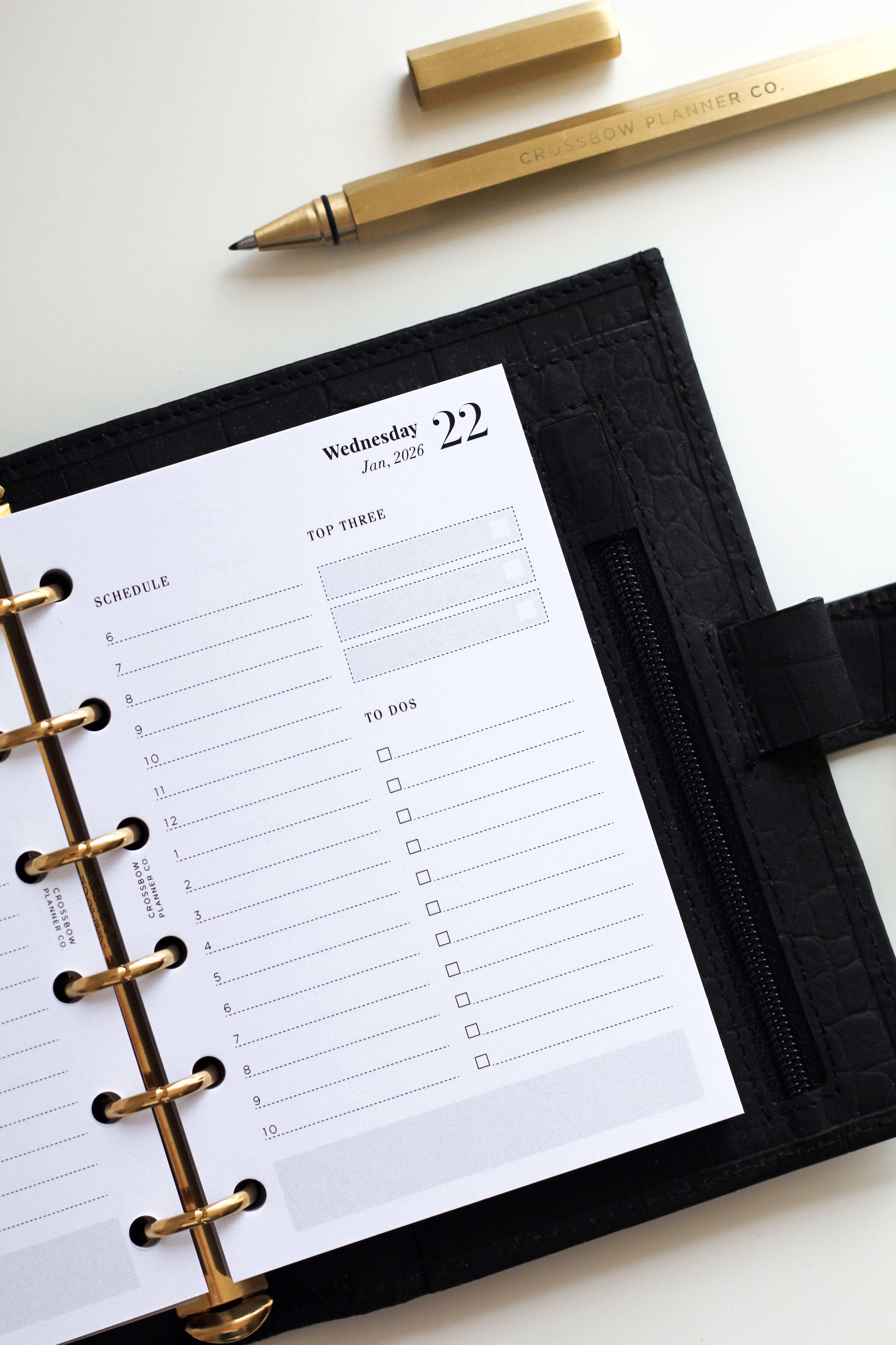 2026 day per page refill pocket