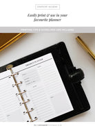 Project Planner Pocket Printable Inserts