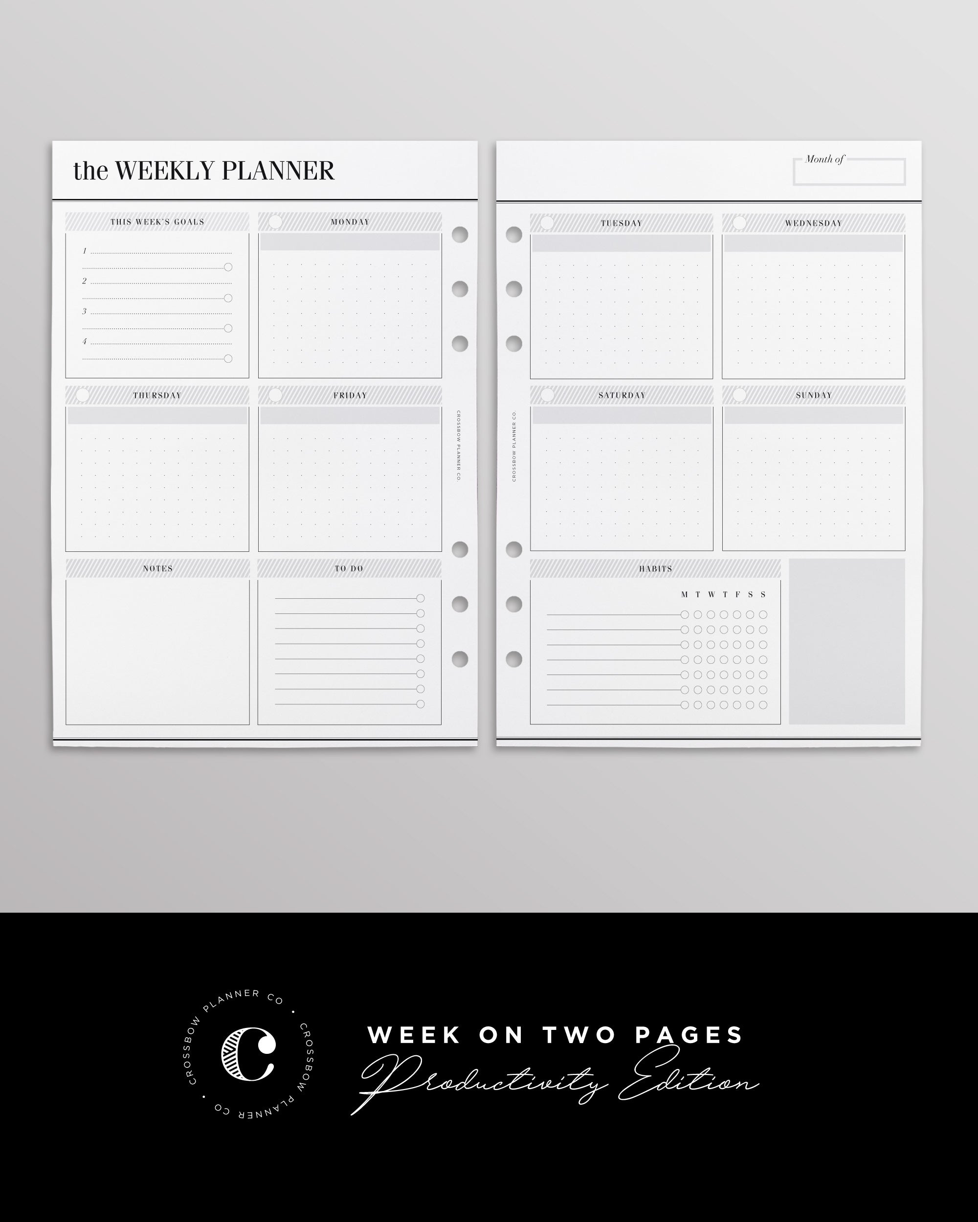 A5 Week On Two Pages