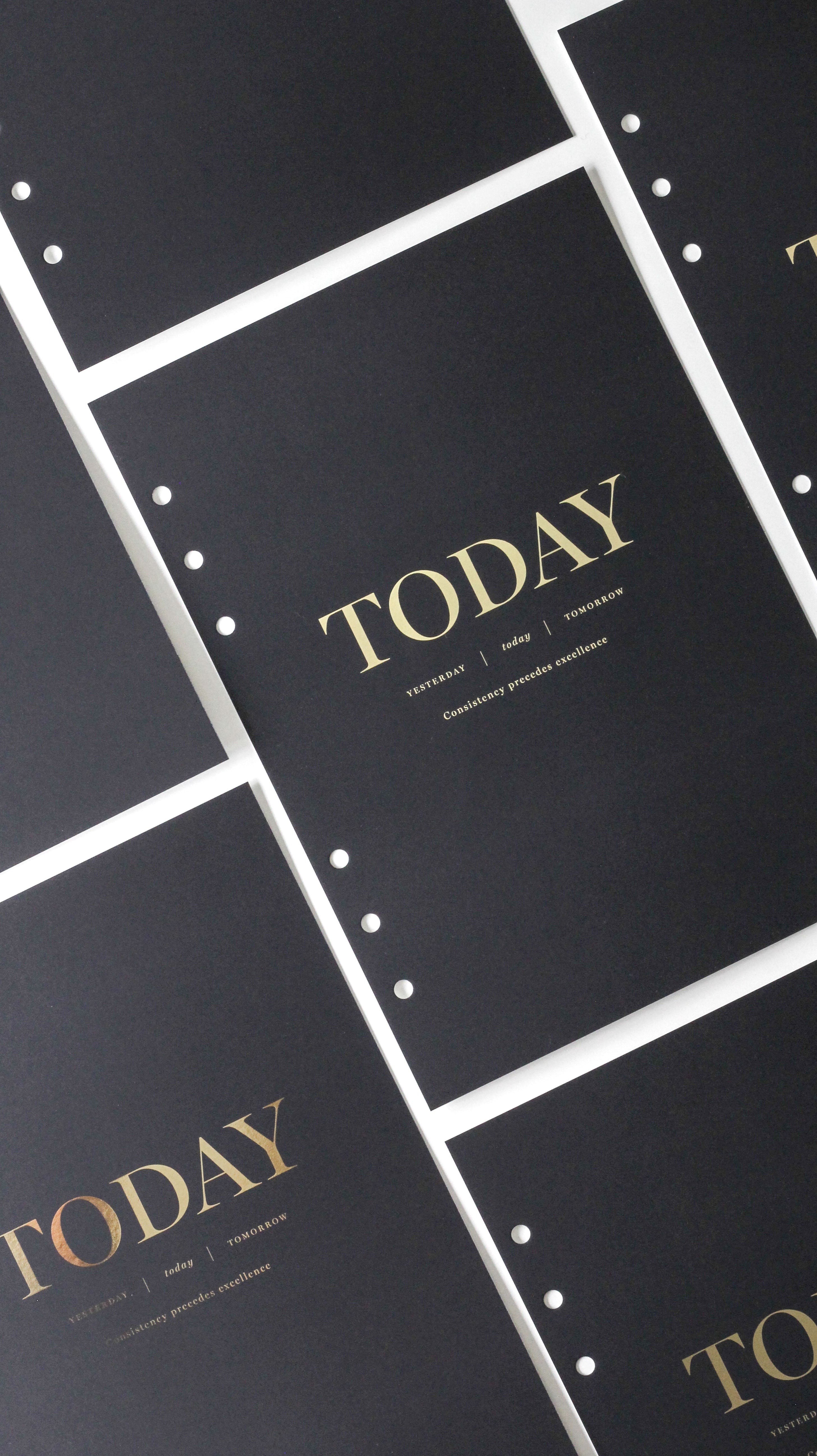 a5 gold foil dashboard