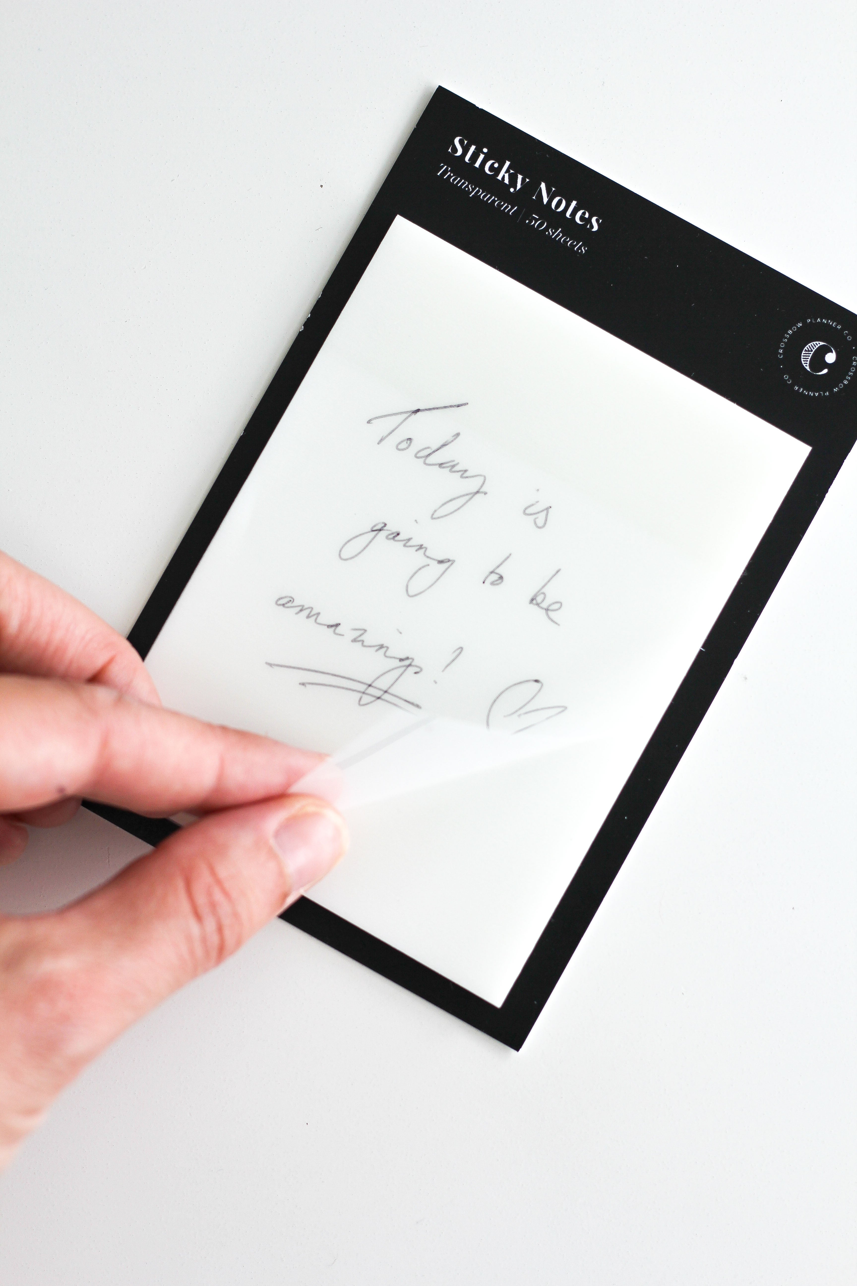 transparent sticky notes