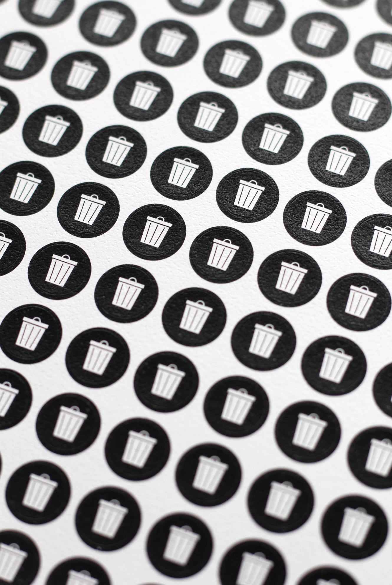 black and white icon stickers