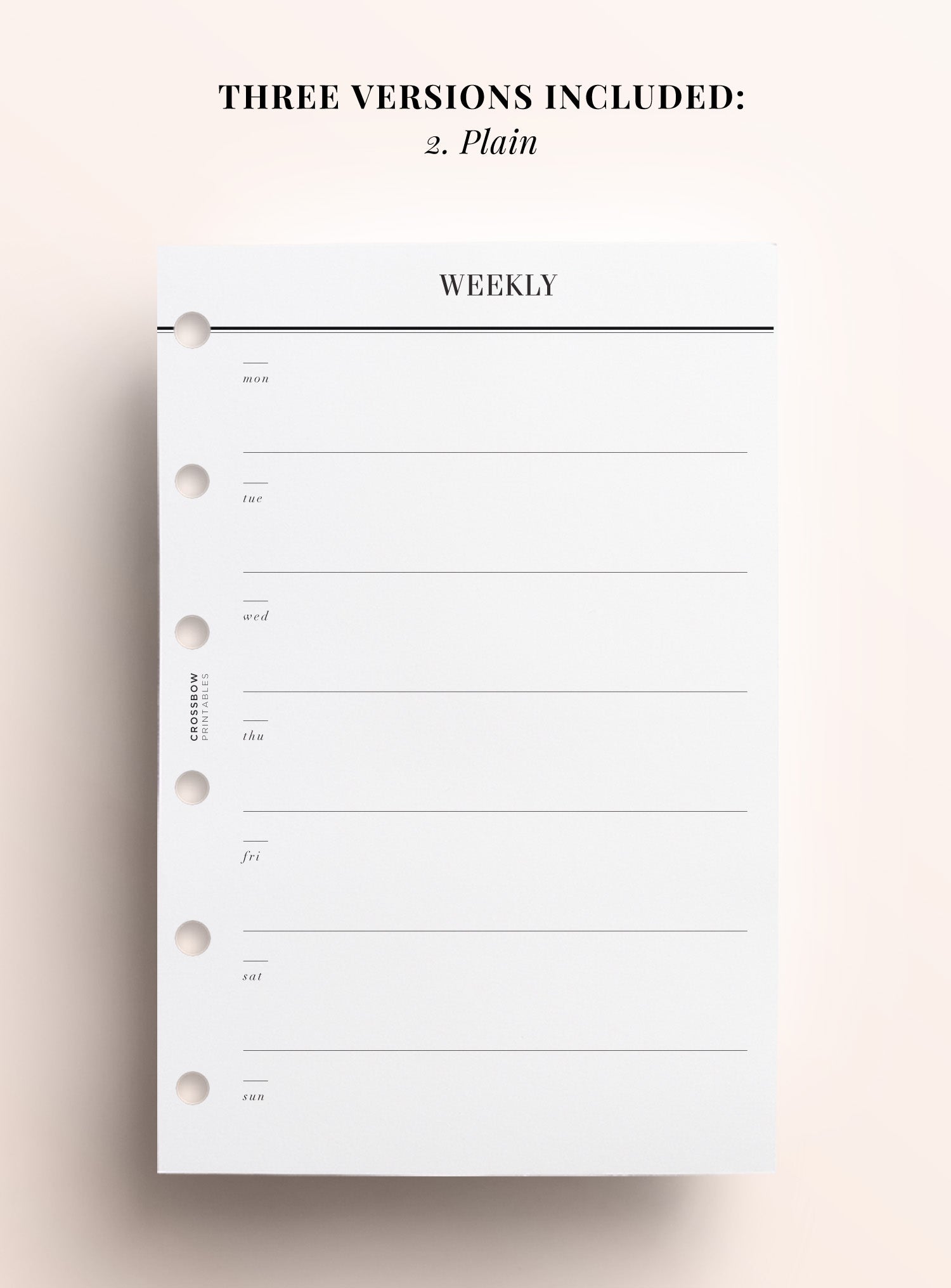 pocket weekly planner inserts