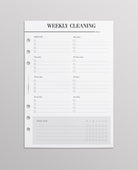 weekly cleaning planner inserts