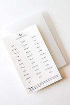 transparent dividers with label sheet