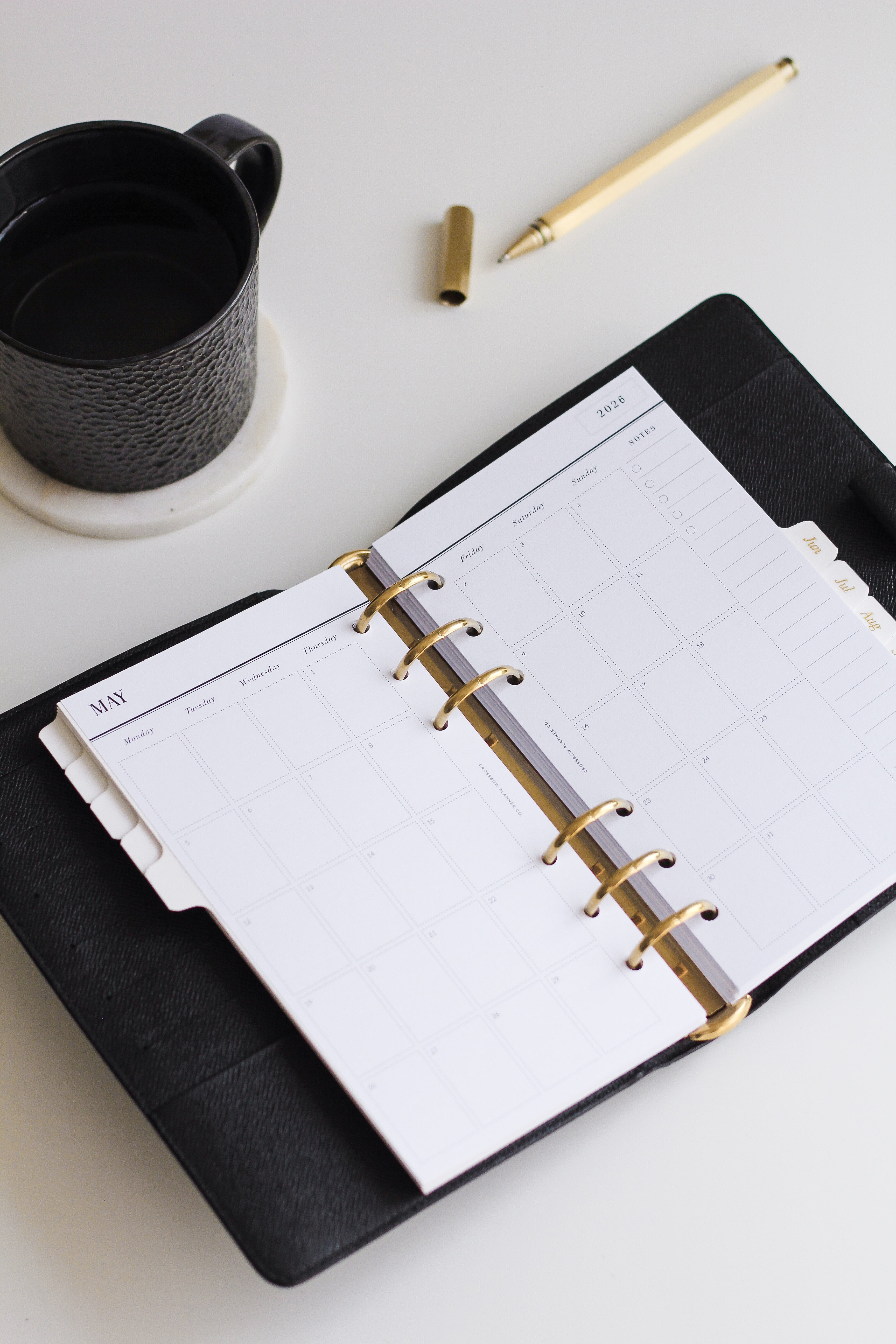 Louis Vuitton MM Agenda 2026 refills monthly
