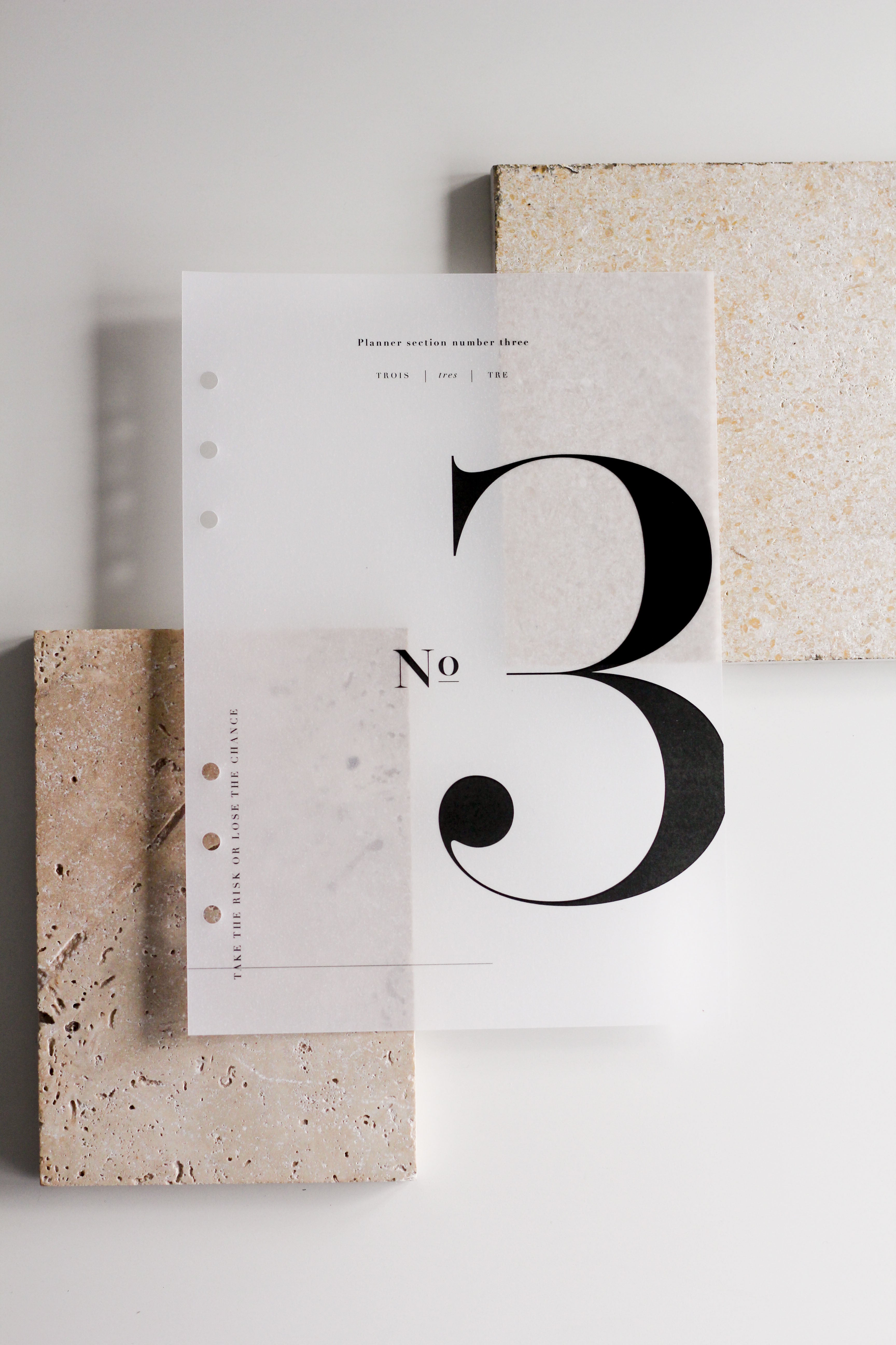 vellum planner inserts